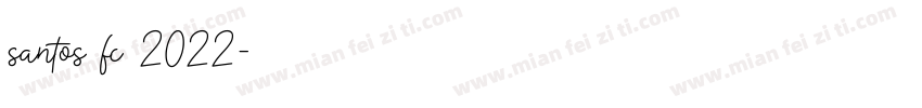 santos fc 2022字体转换